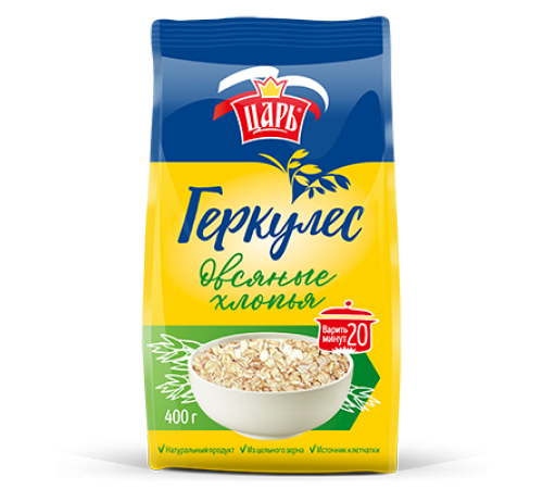 Хлопья 6 злаков 400гр Царь
