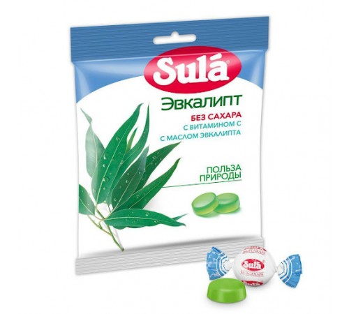 Леденцы Эвкалипт Зула 60гр
