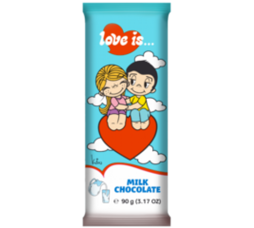 Шоколад молочный Лав из 90гр
