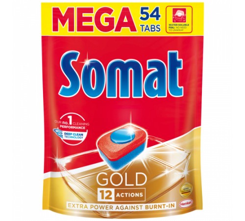 Таблетки для посудомоечной машины Somat Gold 54 шт