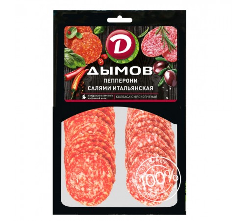 Ассорти Пепперони+Салями Итальян  с/к Дымов 90гр
