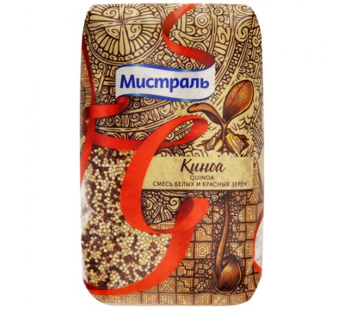 Киноа смесь красных и белых зерен Мистраль 500 гр
