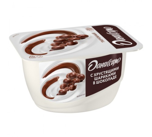 Творожок с хрустящими шариками Даниссимо 130гр
