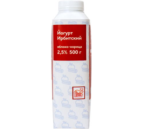 Йогурт питьевой Яблоко-корица Ирбитский 0,5 л 2,5%
