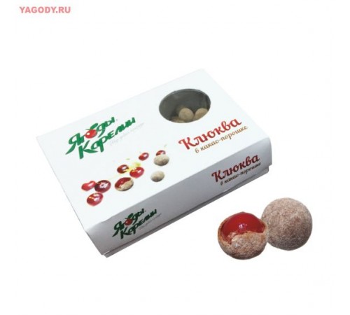 Клюква в какао-порошке Ягоды Карелии 120гр
