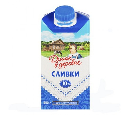 Сливки Домик в деревне 480гр 10%