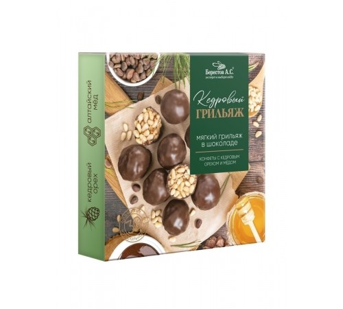 Конфеты Кедровый грильяж Берестов А.С. 135гр