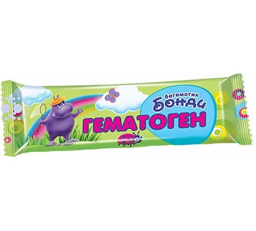 Гематоген Бегемотик Бонди 40 гр