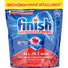 Таблетки для посудомоечных машин All in 1 max Finish 75шт