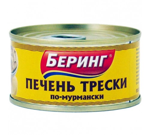 Печень трески по-Мурмански Беринг 230г