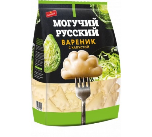 Вареники Могучий Русский со свежей капустой Сальников 900 гр