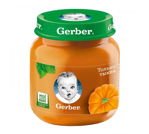 Пюре овощное тыква Гербер 130 гр
