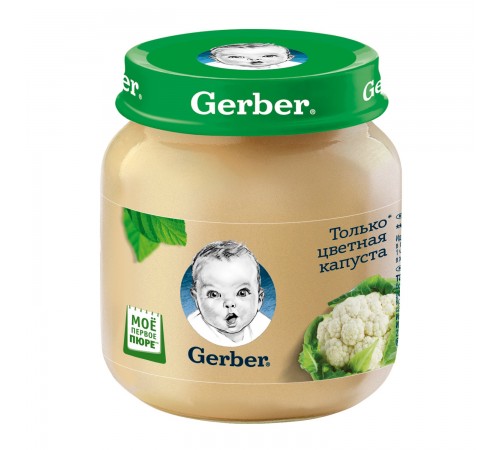 Пюре овощное цветная капуста Гербер 130 гр
