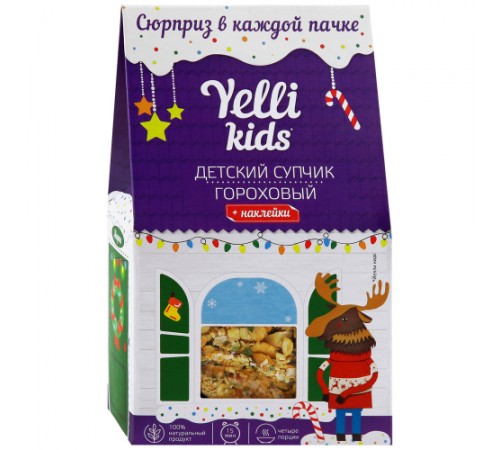 Супчик детский гороховый Yelli 100г