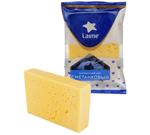 Сыр полутвердый Сметанковый Laime 240 г 50%
