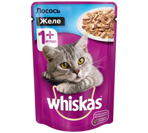 Корм для кошек Лосось желе Вискас 85гр