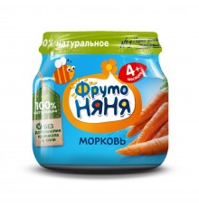 Пюре овощное морковь ФрутоНяня 80 гр