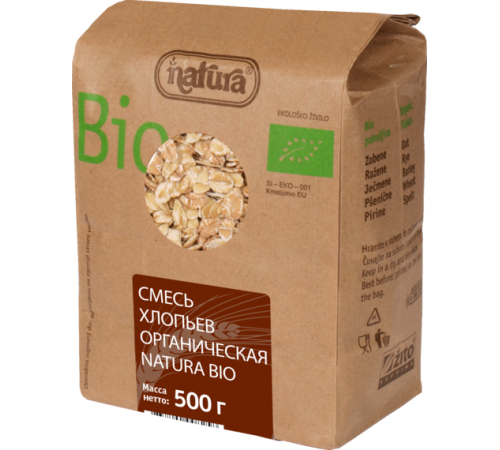 Смесь хлопьев органические Natura bio 500г