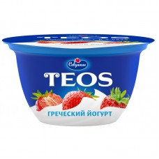 Йогурт Клубника греческий TEOS 140гр