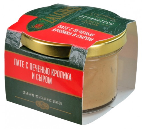 Пате с печенью кролика и сыром Zalgiris 100 гр
