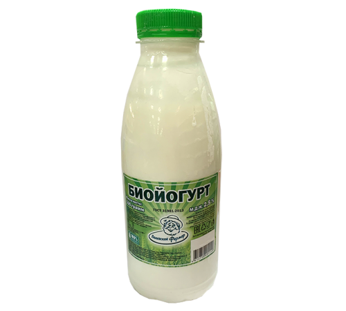 Биойогурт питьевой ПОЛЕВСКОЙ ФЕРМЕР 0,5 л 2,5%
