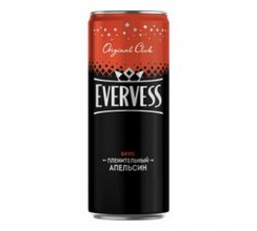 Напиток газированный Апельсин Эвервесс 0,33л