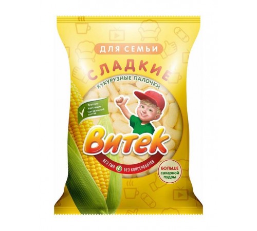 Палочки кукурузные Сладкие Витек 140г
