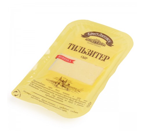 Сыр Тильзитер нарезка Брест-Литовск 130гр