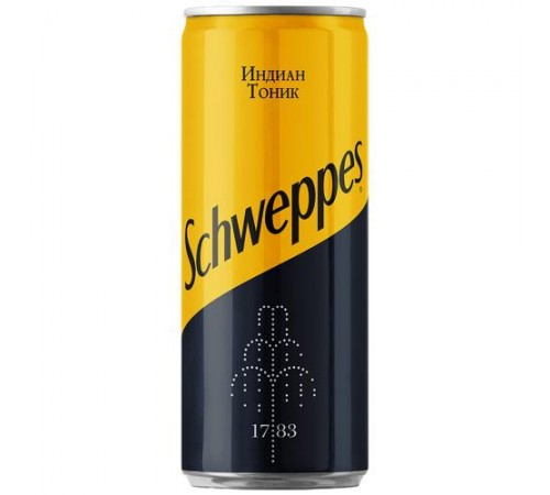 Напиток газированный тоник ж/б Швепс 0,33 л