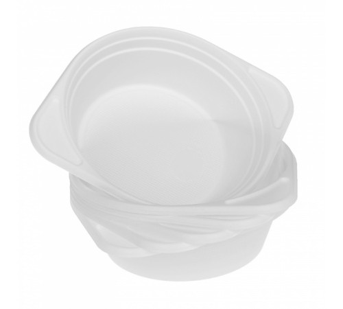 Тарелка одноразовая белая 500 мл 6 шт