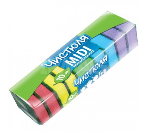 Губка для посуды Чистюля 10 шт