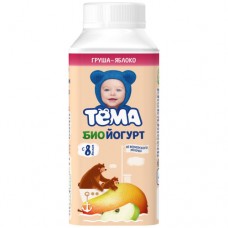 Йогурт питьевой Груша-яблоко Тёма 210г 2.8%