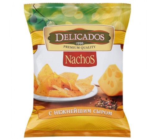 Чипсы кукурузные Начос сыр Delicados 75 гр
