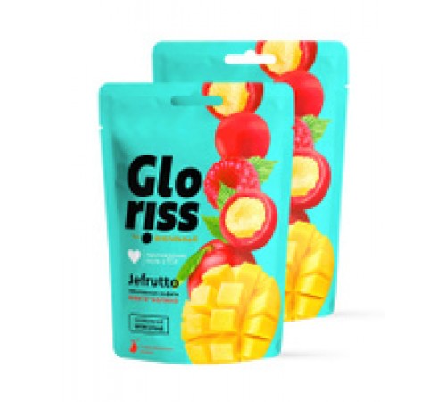 Конфеты жевательные Манго-малина Gloriss 75гр
