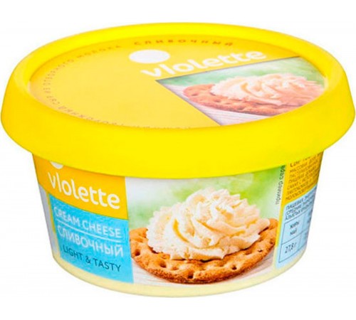 Сыр творожный сливочный Виолетта 140г
