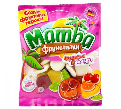 Мармелад Фрукты и йогурт Мамба 140гр