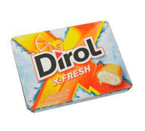 Резинка жевательная Мандарин Дирол 16гр