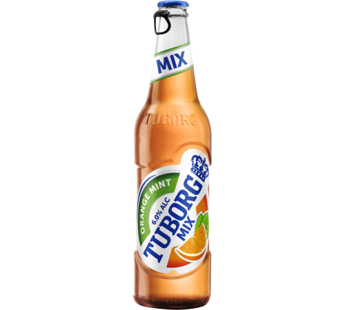 Пиво Туборг Микс Апельсин-Мята светлое 0,48л 6%