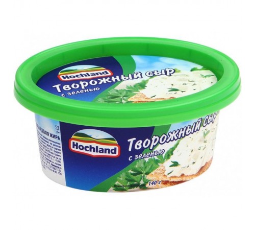 Сыр творожный с зеленью Хохланд 140гр