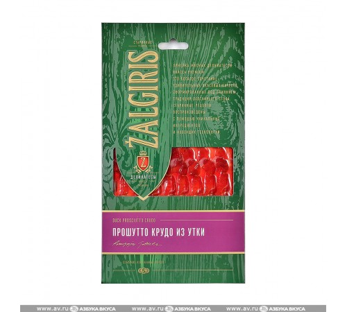 Прошутто крудо из утки нарезка  Жальгирис 30 гр
