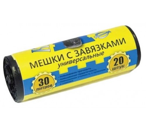 Мешки для мусора 30 л Крепак 20 шт