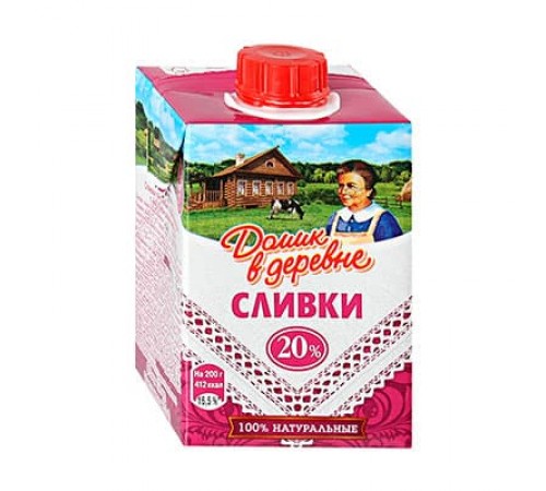 Сливки Домик в деревне 200гр 20%