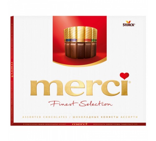 Конфеты Набор шоколадных конфет ассорти Merci 250 г
