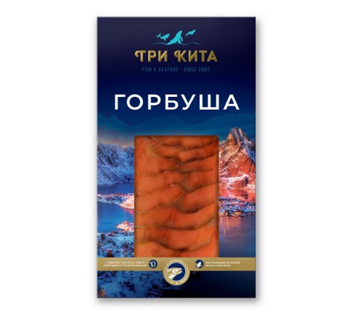 Горбуша ломтики с/с Три кита 100гр