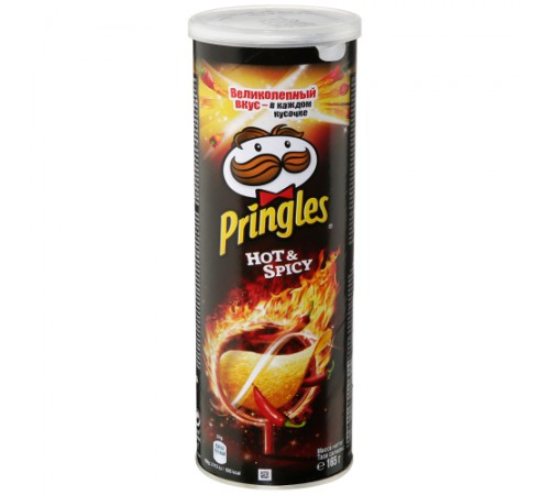 Чипсы картофельные с острым и пряным вкусом Принглс 165г
