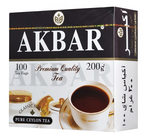Чай черный классический Акбар  100п*2гр