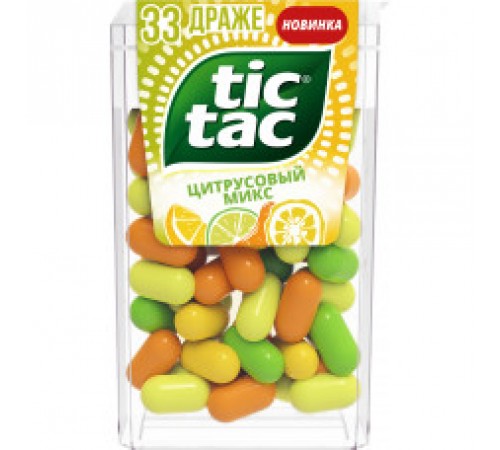 Драже цитрусовый микс Тик-так 16г
