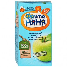Сок Яблоко осветленный без сахара ФрутоНяня 0,2л