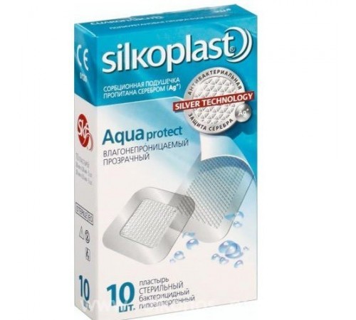 Пластырь стерильный влагонепроницаемый Silkoplast 10шт