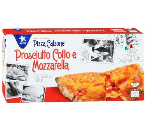 Пицца Кальцоне с ветчиной и моцареллой замороженная Laime 305 гр